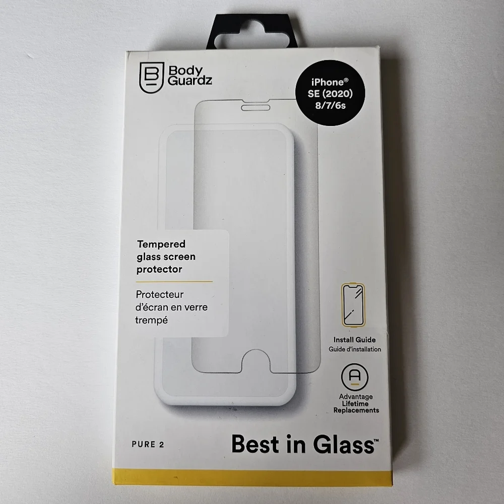 iPhone SE/8/7/6s - BodyGuardz Pure 2 Screen Protector